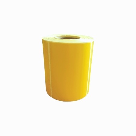 Этикетка 100х100 (1000) ПГЛ 76 вт. печать 1+0 (желтые),
