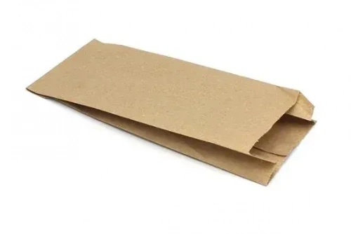 Пакет с плоским дном, 80*50*275 мм, крафт