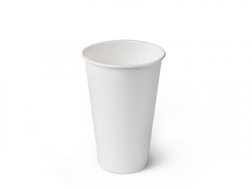 Двухслойный белый бумажный стакан с технологии ThermoCup 250 мл для для чая, кофе, воды 80*56*92 мм