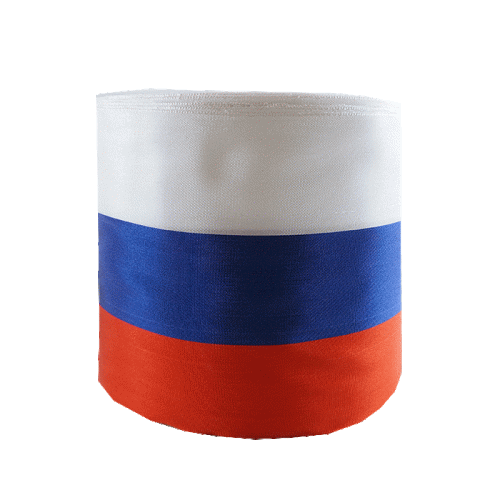 Сатиновая лента триколор 24мм х 400м в рулоне
