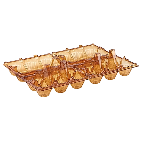 Упаковка для куриных яиц, 12 ячеек (пластик)