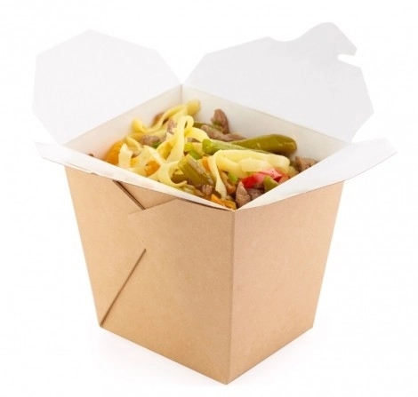 Контейнер крафт для лапши WOK 138х94х98,4 мм, 700 мл