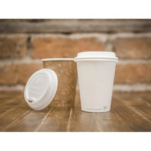 Крышка из CPLA для одноразовых стаканов 79 мм